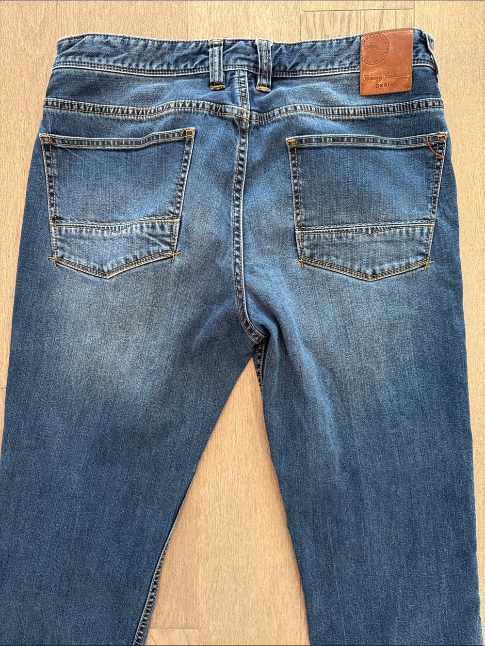 Tommy Bahama Sand Drifter Authentic Blue Denim Jeans Mens 32/32 Straight Leg - Picture 13 of 16